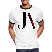 Men's Signature JA Premium Ringer Tee - white/black