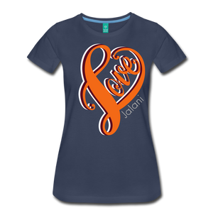 Women's Love Art Tee Premium Tee - navy