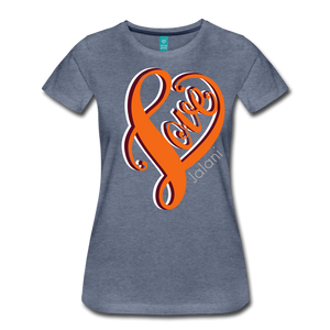 Women's Love Art Tee Premium Tee - heather blue