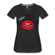 Women’s Lips Poppin Premium Tee - black