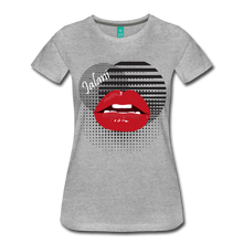 Women’s Lips Poppin Premium Tee - heather gray
