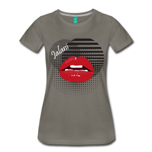 Women’s Lips Poppin Premium Tee - asphalt gray