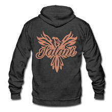 Unisex Signature Premium Fleece Zip Hoodie - charcoal gray