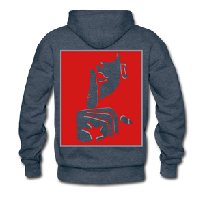 Men’s Signature JLA Premium Hoodie - heather denim