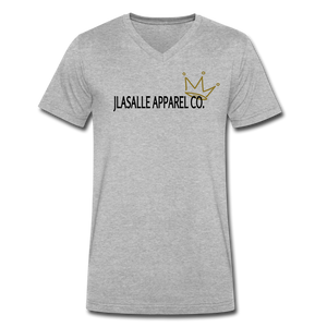 Men's V-Neck T-Shirt - heather gray