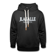 Shawl Collar Hoodie - black