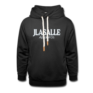 Shawl Collar Hoodie - black