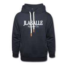 Shawl Collar Hoodie - navy