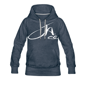 Women's Signature JA CO Premium Hoodie - heather denim