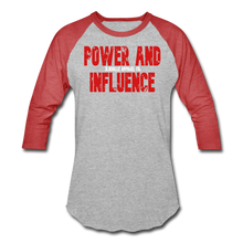 Signature PAI Premium Baseball T-Shirt - heather gray/red