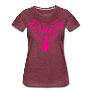 Women’s Signature JA CO Premium Tee - heather burgundy