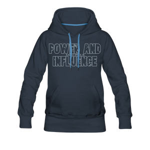 Women’s POWER AND INFLUENCE Premium Hoodie - navy