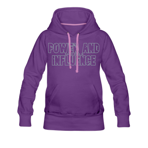 Women’s POWER AND INFLUENCE Premium Hoodie - purple