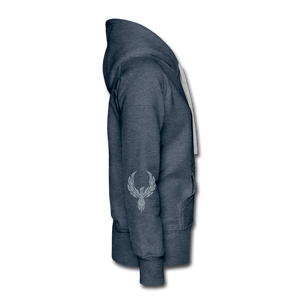 Women’s POWER AND INFLUENCE Premium Hoodie - heather denim