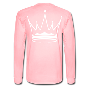 Men's Power And Influence Long Sleeve T-Shirt - pink