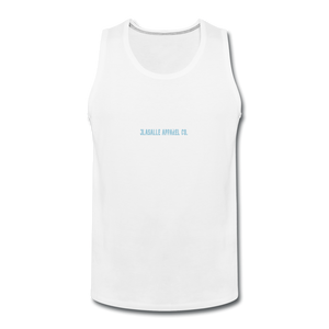 Men’s POWER AND INFLUENCE Premium Tank - white