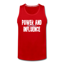 Men’s POWER AND INFLUENCE Premium Tank - red