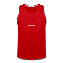 Men’s POWER AND INFLUENCE PremiumTank - red