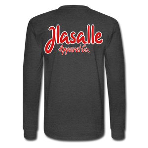 Men's Featured Signature Jlasalle Long Sleeve Tee - heather black