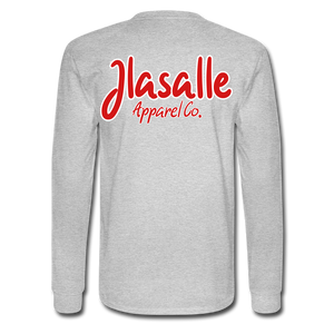 Men's Featured Signature Jlasalle Long Sleeve Tee - heather gray