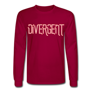 Men's Featured Signature Jlasalle Long Sleeve Tee - dark red