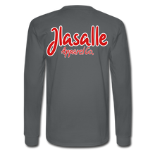 Men's Featured Signature Jlasalle Long Sleeve Tee - charcoal