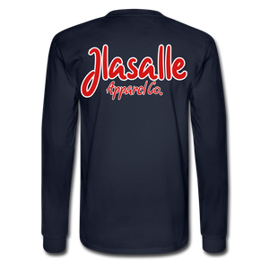 Men's Featured Signature Jlasalle Long Sleeve Tee - navy