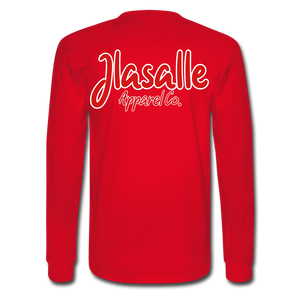Men's Featured Signature Jlasalle Long Sleeve Tee - red