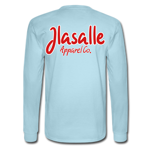 Men's Featured Signature Jlasalle Long Sleeve Tee - powder blue