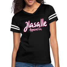Women’s Signature Jlasalle Apparel Vintage Premium Tee - black/white