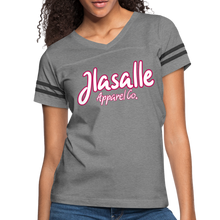 Women’s Signature Jlasalle Apparel Vintage Premium Tee - heather gray/charcoal