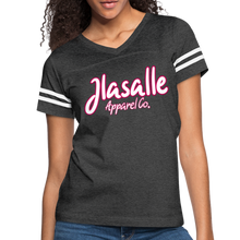 Women’s Signature Jlasalle Apparel Vintage Premium Tee - vintage smoke/white