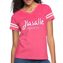 Women’s Signature Jlasalle Apparel Vintage Premium Tee - vintage pink/white