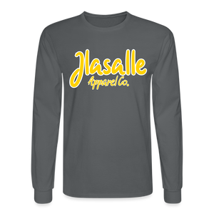 Men's Signature Jlasalle Premiuim L/S Tee - charcoal