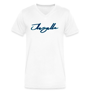 Men's Signature Jlasalle Premium V-Neck Tee - white