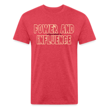 Men's Power And Influence Premium Tee - heather red