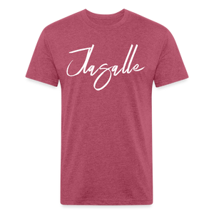 Men's Signature Jlasalle Premium Tee - heather burgundy