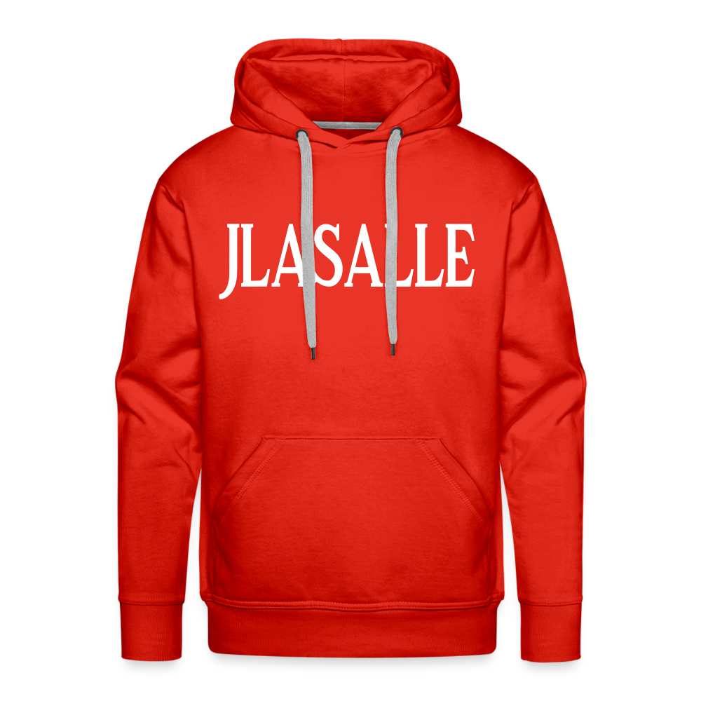 Men’s Signature Jlasalle Premium Hoodie F/B Print - red