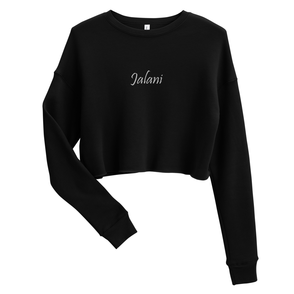 Women's Signature Jalani Embroidered Premium Crop Sweatshirt